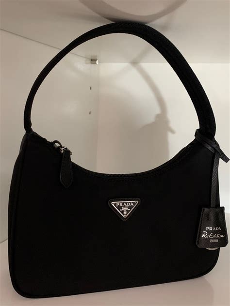 prada hobo bag schwarz|prada hobo bag re edition.